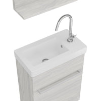 Composizione bagno modello PETIT Rovere grigio 42 cm