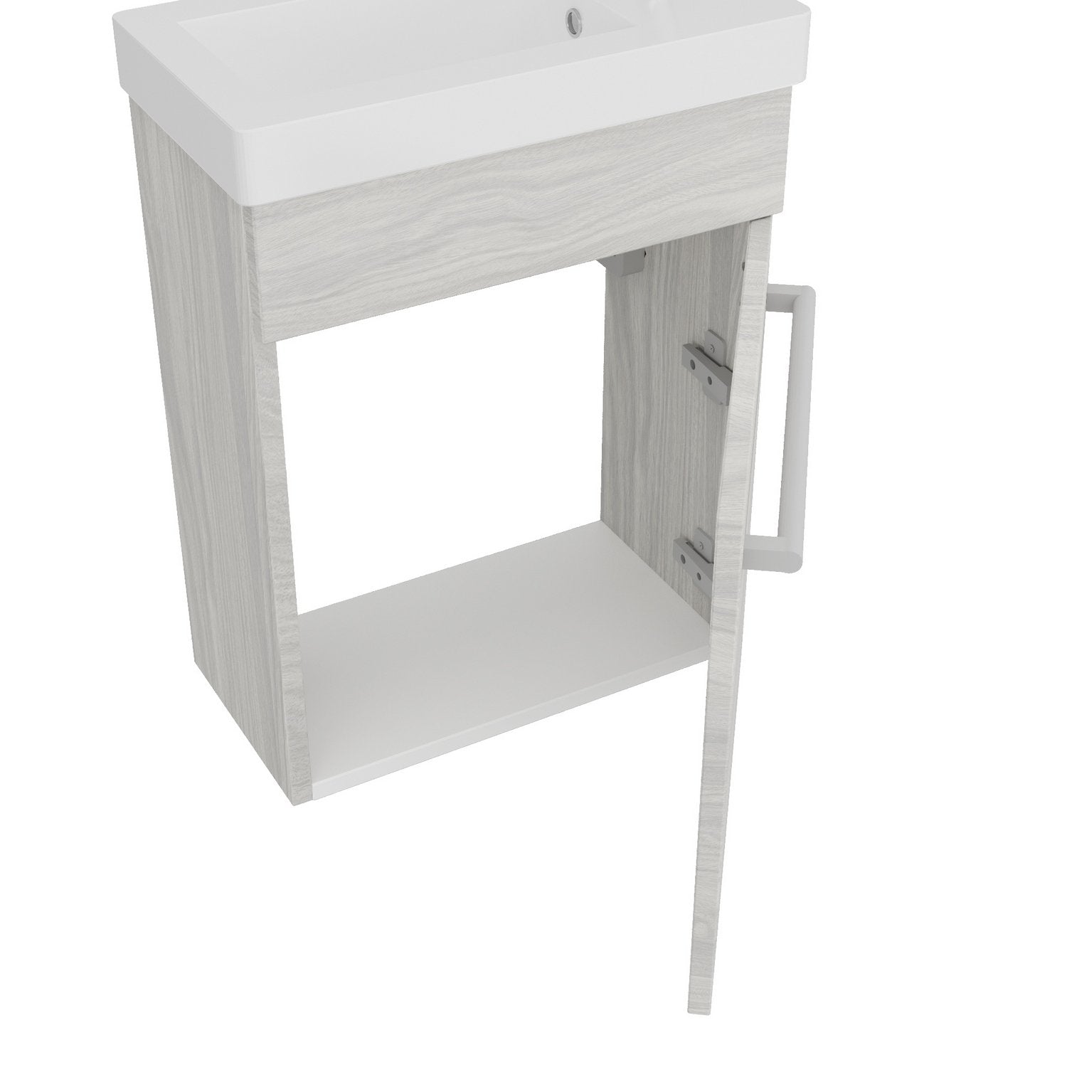 Composizione bagno modello PETIT Rovere grigio 42 cm