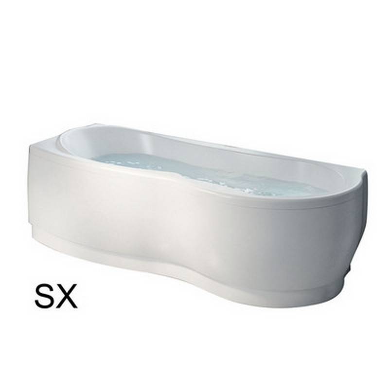 Vasca angolare Hydro 170x70 cm versione sx con telaio serie Venus cod 83280