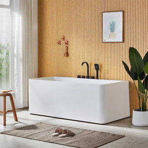 Vasca da bagno a parete 75x170 cm scarico incluso Kyla