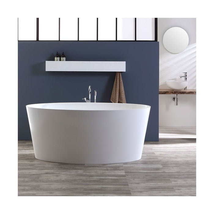 Vasca da bagno design moderno in mineralmarmo bianco dea