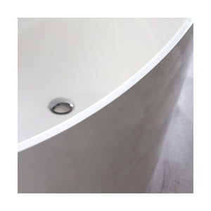 Vasca da bagno design moderno in mineralmarmo bianco dea