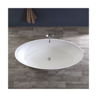 Vasca da bagno design moderno in mineralmarmo bianco dea