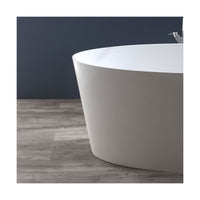 Vasca da bagno design moderno in mineralmarmo bianco dea