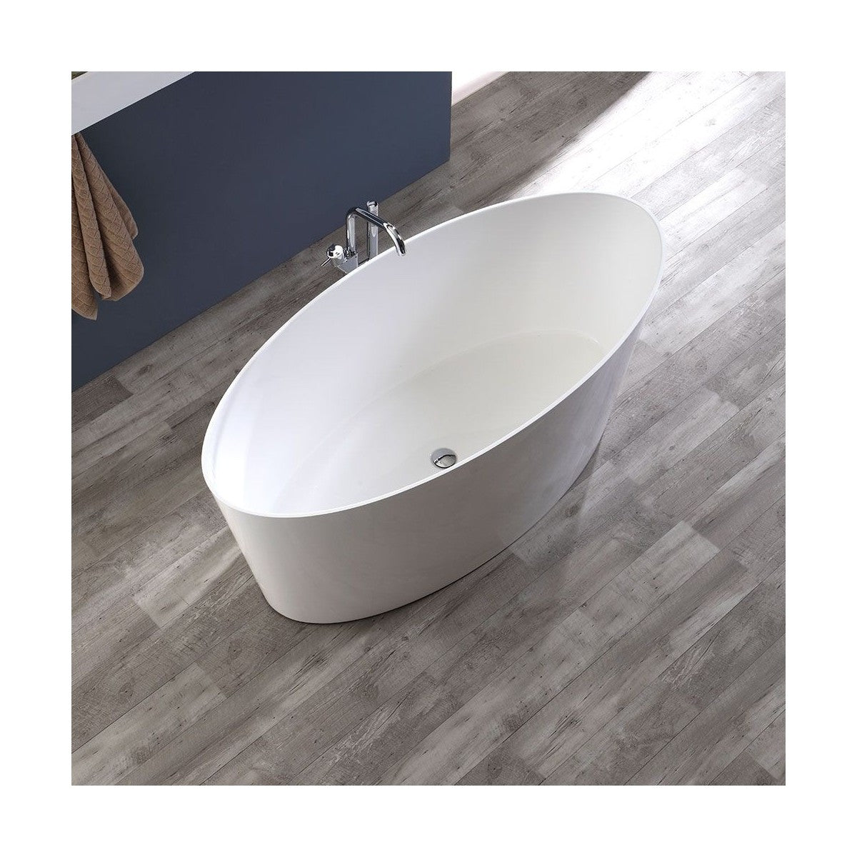 Vasca da bagno design moderno in mineralmarmo bianco dea