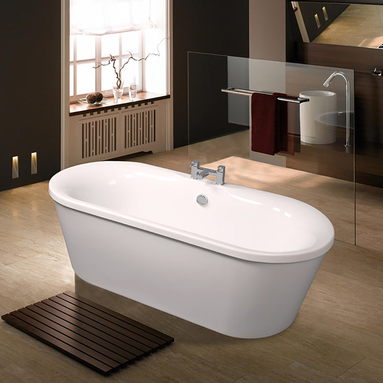 Vasca da bagno freestanding moderna 177x82 Piedini interni regolabili Scarico incluso Audrey