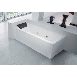 Vasca angolare Hydro 165x85 cm versione sx asimmetrica semicircolare serie Vogue cod 83276