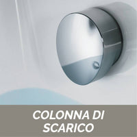 Vasca idromassaggio 150x100 destra angolare serie grazia con pannello cod 83256