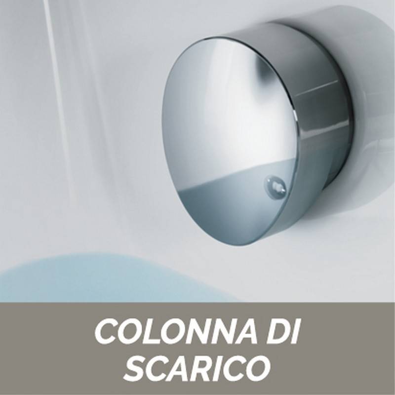 Vasca idromassaggio 150x100 sinistra angolare serie grazia con pannello cod 83257