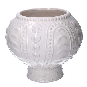 Vaso ceramica bianco cm ø31h27