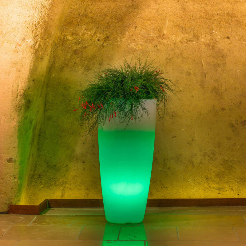 VASO LUMINOSO HYDRA 70 h CON LED MULTICOLOR E BATTERIA SOLARE