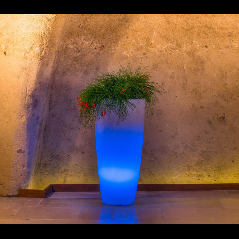 VASO LUMINOSO HYDRA 70 h CON LED MULTICOLOR E BATTERIA SOLARE