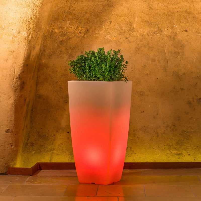 VASO LUMINOSO HYDRUS 70 h CON LED MULTICOLOR E BATTERIA SOLARE