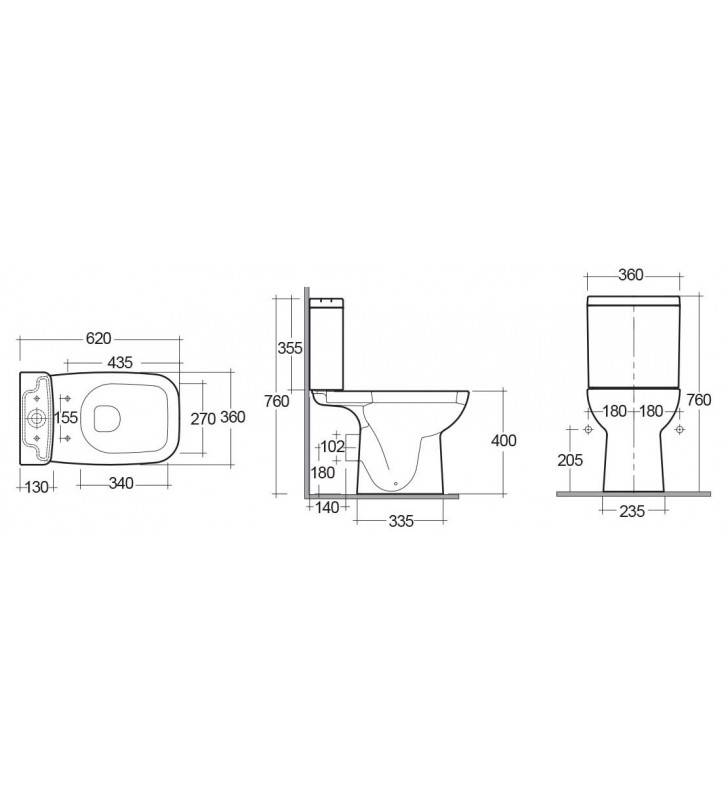 Vaso tonique bianco cod 82042