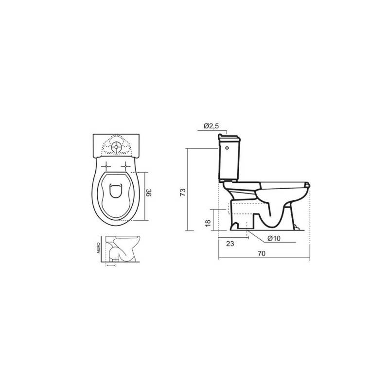 Bidet moon filo muro cod 83598