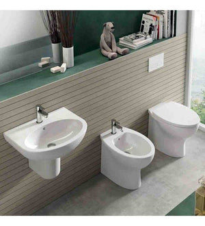 Vaso a terra filo muro serie infinity, sedile non incluso cod 78998