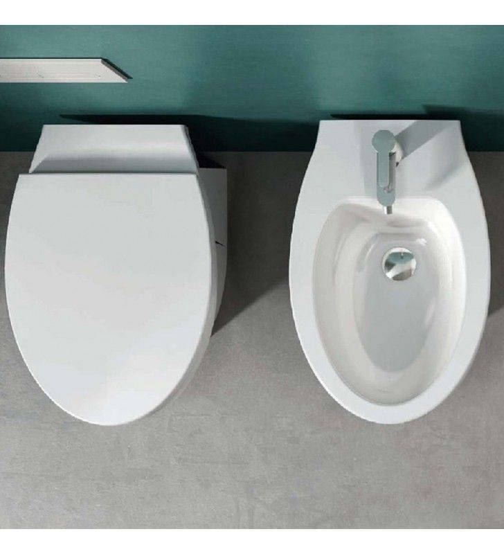 Vaso a terra filo muro serie infinity, sedile non incluso cod 78998