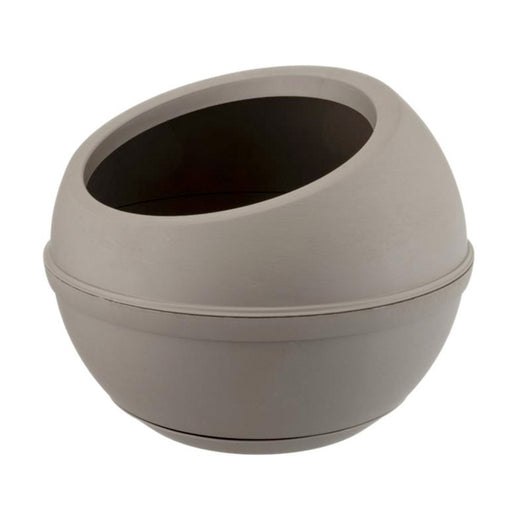 Sfera - Vaso per piante dal design circolare. Fioriera per interni ed esterni da Ø40,5X32H cm. Capienza 23L. Colore cappuccino