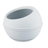 Sfera - Vaso per piante dal design circolare. Fioriera per interni ed esterni da Ø40,5X32H cm. Capienza 23L. Colore ghiaccio