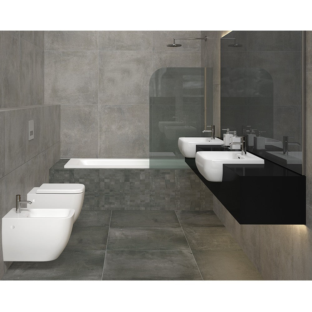 Vaso Sospeso Rak Ceramiche serie Metropolitan in ceramica Bianco