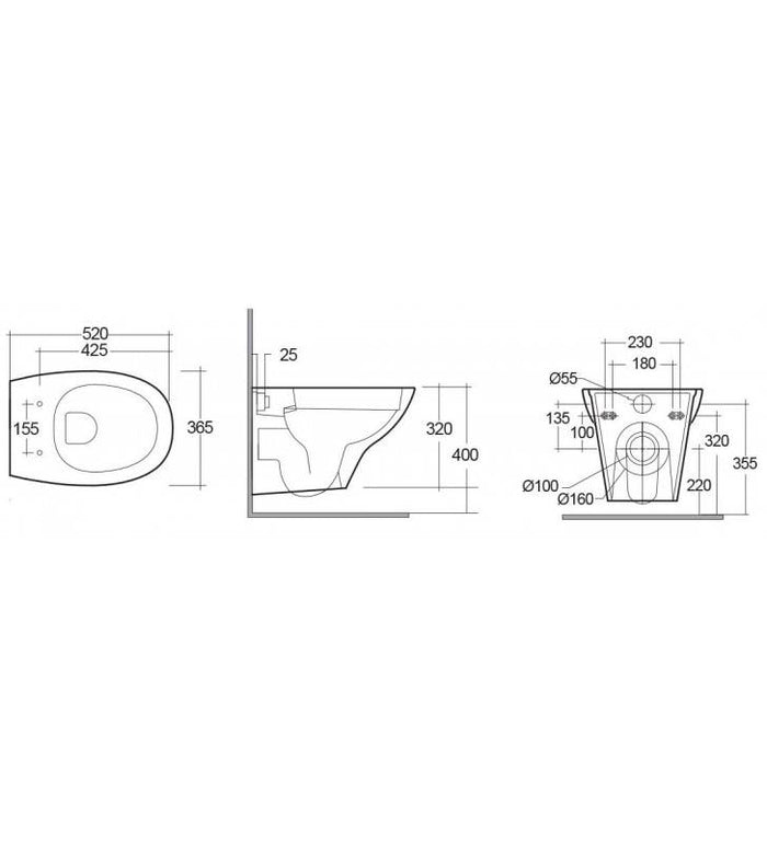 Lavabo metropolitan 52cm con troppo pieno cod 82068