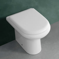 Vaso a terra filo muro serie Compact di Rak in ceramica bianco