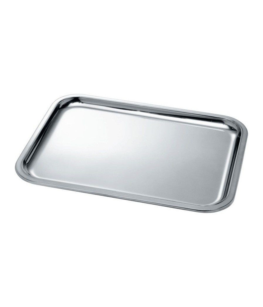 Vassoio Da Portata Da Tavola In Accioio Inox Rettangolare 39x29cm Hotelleria         