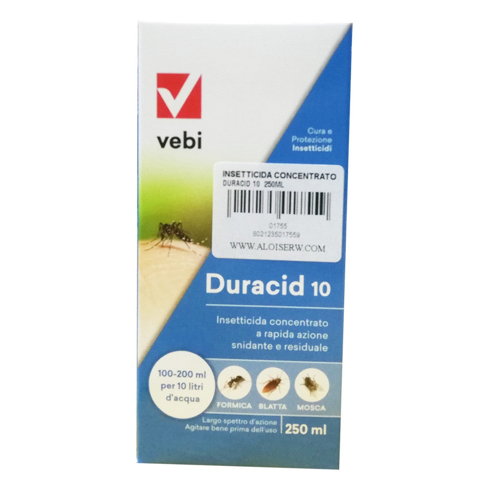 Vebi duracid 10 250ml insetticida concentrato a rapida azione snidante e residuale