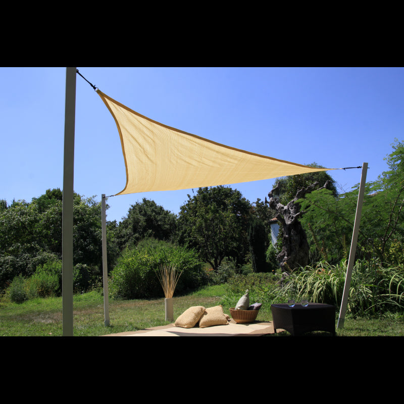 VELA TRIANGOLARE DIMENSIONI 360X360X360cm COLORE BEIGE