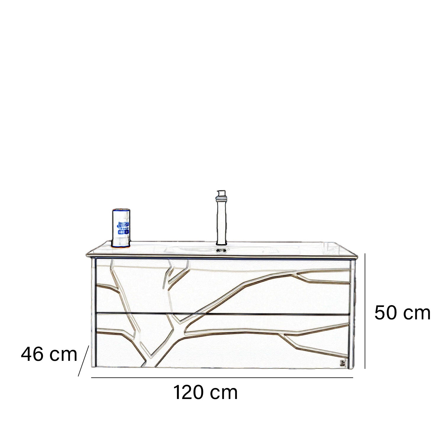 Set mobile bagno moderno - Senza colonne