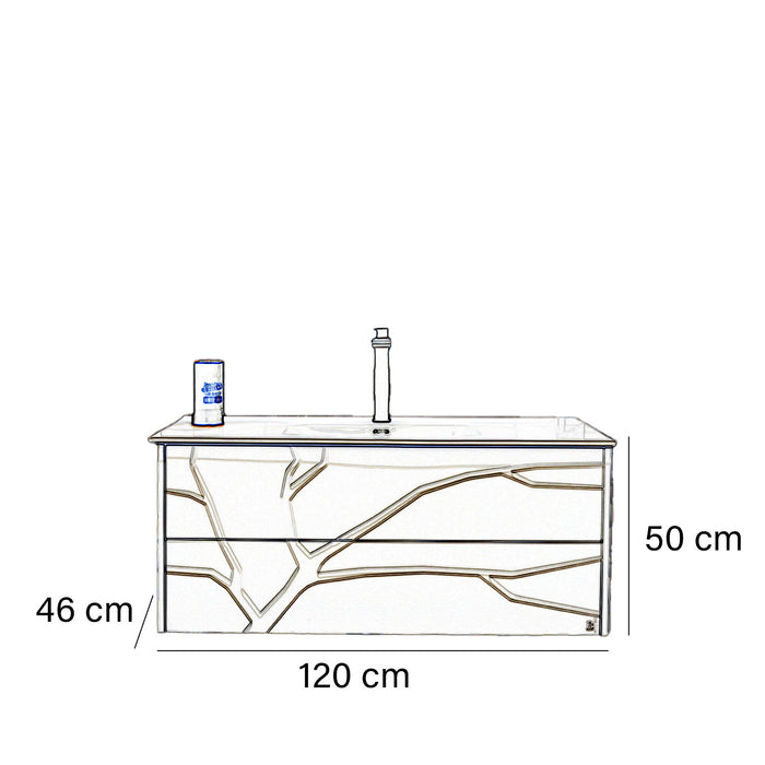 Set mobile bagno moderno - Senza colonne