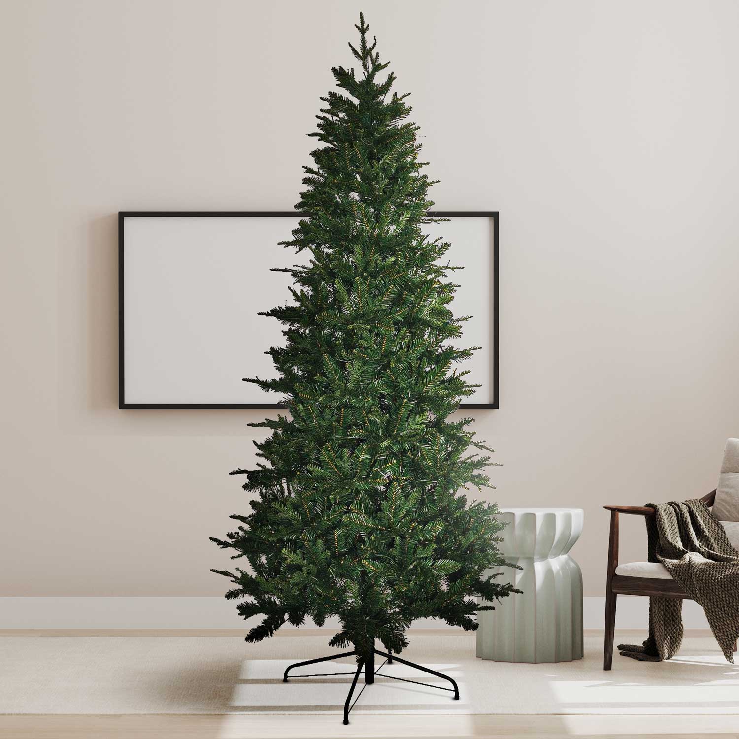 Venus - Albero di Natale effetto realistico in PE e PVC ø105x210H, 1571 rami