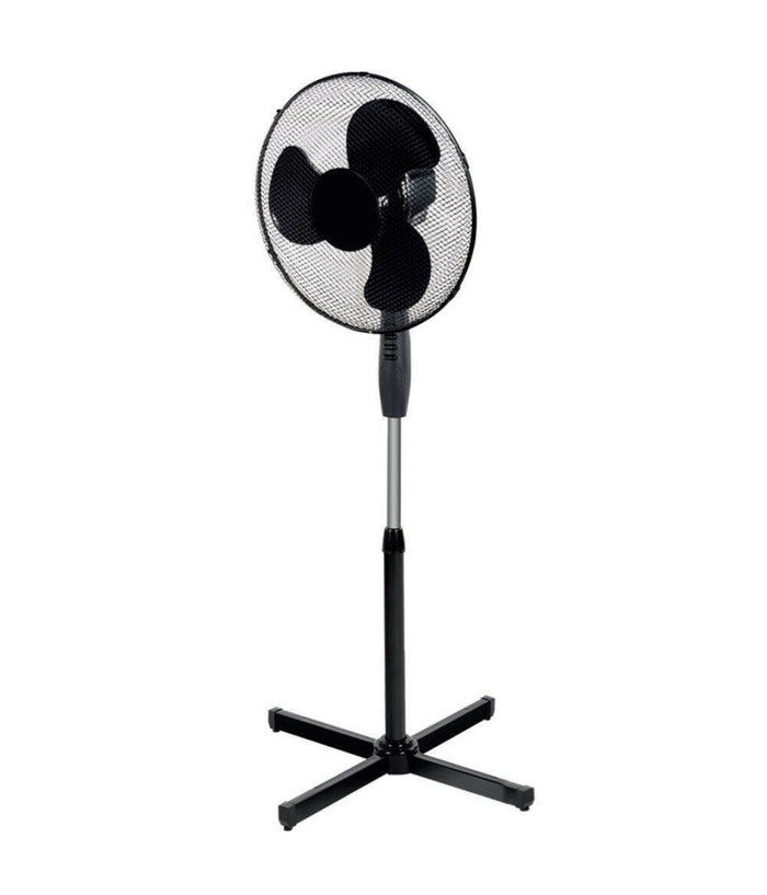 Ventilatore A Colonna Piantana 45w Pale 40cm 3 Velocità  Altezza Regolabile Nero         