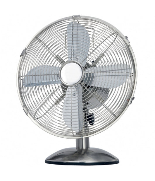 Ventilatore Industriale Da Tavolo 3 Pale Diametro 30 Cm 3 Velocita' Base Tonda         