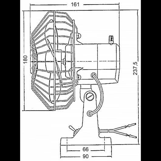 VENTILATORE OSCILLANTE 12V.