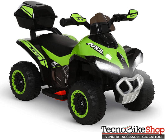 Quad Elettrico per Bambini  Tecnobike Shop  ATV Mini Quad Deluxe 6V colore Verde