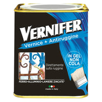 Vernice Antiruggine Vernifer Ml. 750  Brillante, Taglia: Ml. 750 - Rosso 4870 Brillante