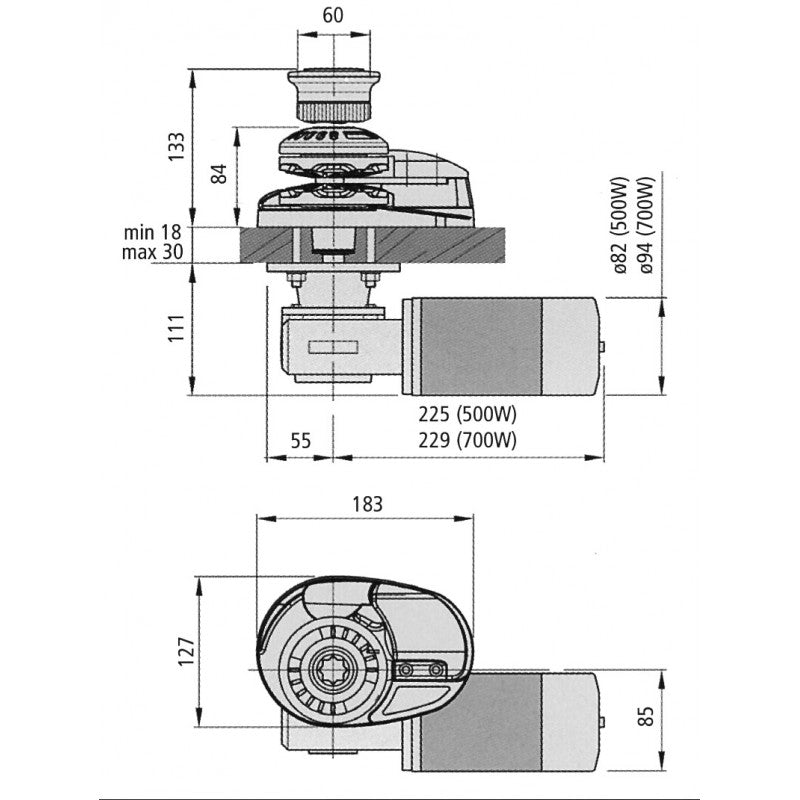 X1 500W 12V. C/CAMPANA mm. 6