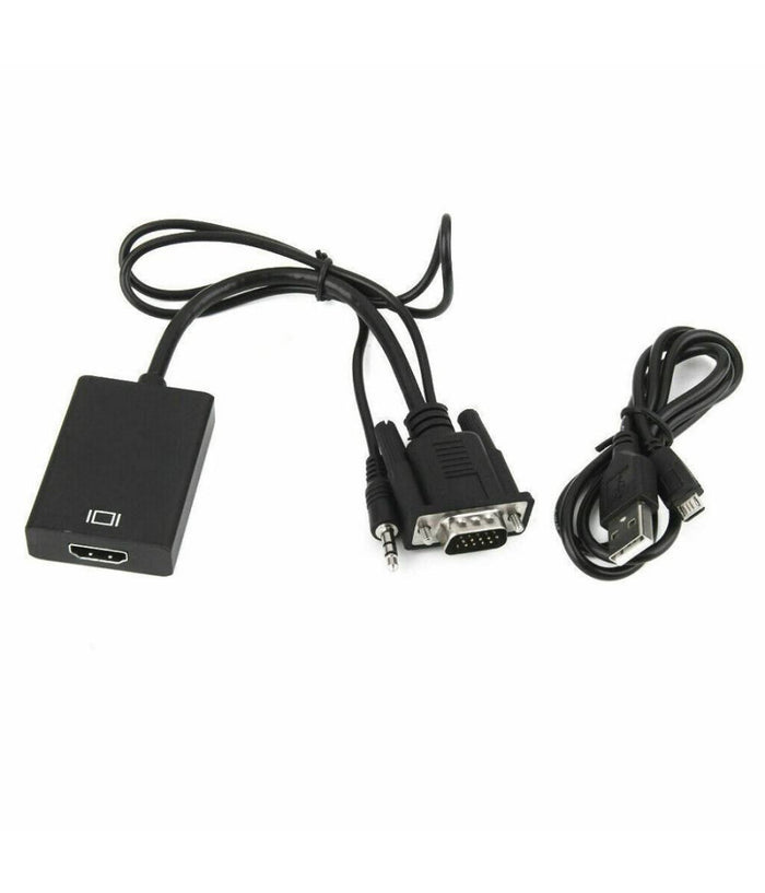 Vga Maschio Con Cavo Audio A Hdmi Cavi Adattatore Convertitore Per Hdtv Dvd         