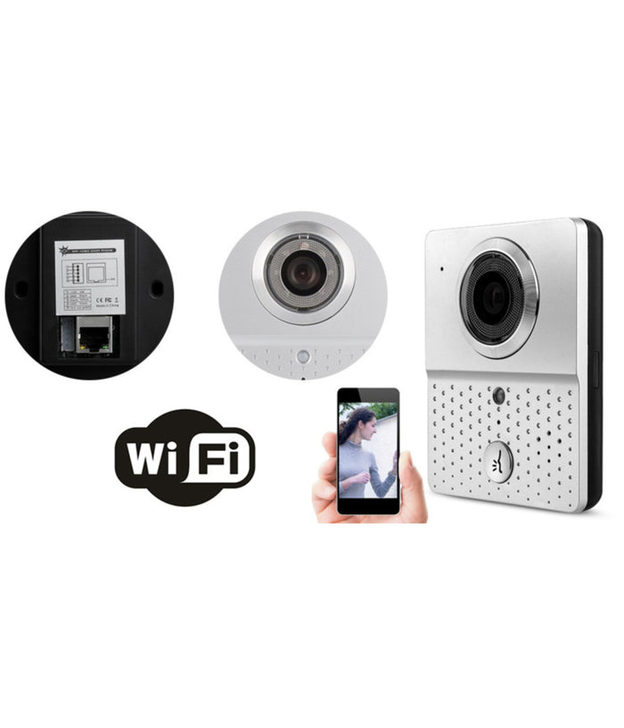 Videocitofono Wifi Campanello Led Ir Lan Hd Camera Chiamata Remota Smartphone         