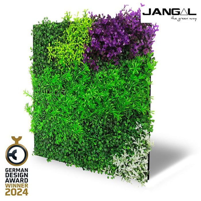 JANGAL Pannelli acustici Modulabili in FLORA sintetica ULTRAREALISTICA 52x52cm mod. VIOLET