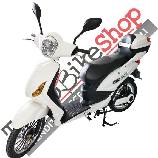 Bici Elettrica Scooter Velocipede Vitale NJT-007 250W  20Ah 48V Batteria a Grafene colore Bianco