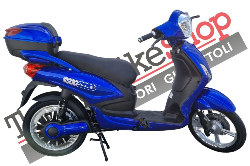 Bici Elettrica Scooter Velocipede Vitale NJT-007 250W  20Ah 48V Batteria a Grafene colore Blu