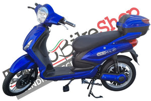 Bici Elettrica Scooter Velocipede Vitale NJT-007 250W  20Ah 48V Batteria a Grafene colore Blu