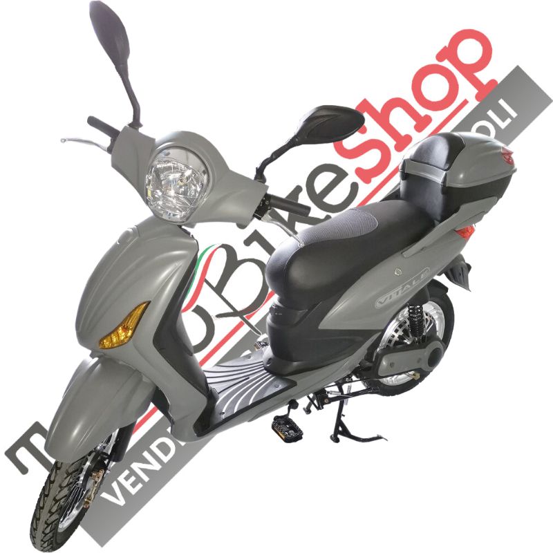 Bici Elettrica Scooter Velocipede Vitale NJT-007 250W  20Ah 48V Batteria a Grafene colore Grigio