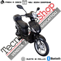 Bici Elettrica Scooter Velocipede Vitale NJT-007 250W  20Ah 48V Batteria a Grafene colore Nero