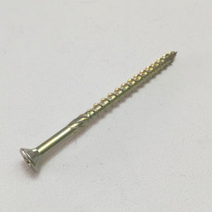 Vite 8x80mm tps testa conica gialla per legno impronta torx - 10pz