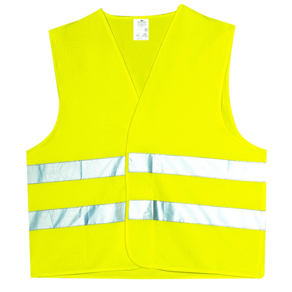Gilet alta visibilità  colore giallo multipack da 10 pz