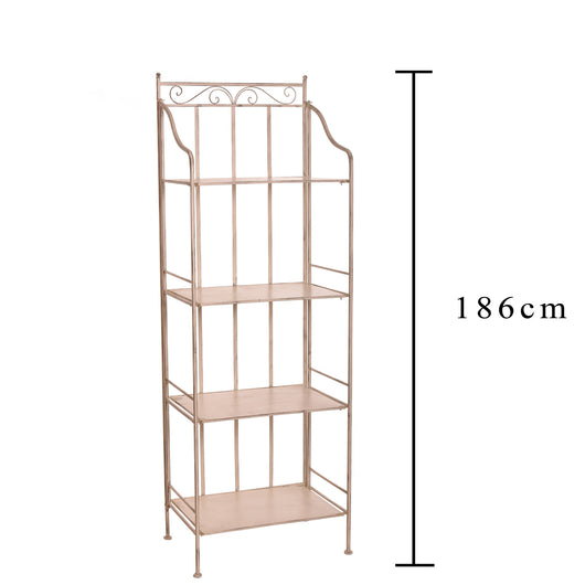 Scaffale Portavasi 4 Livelli 63x186x44 cm Ferro