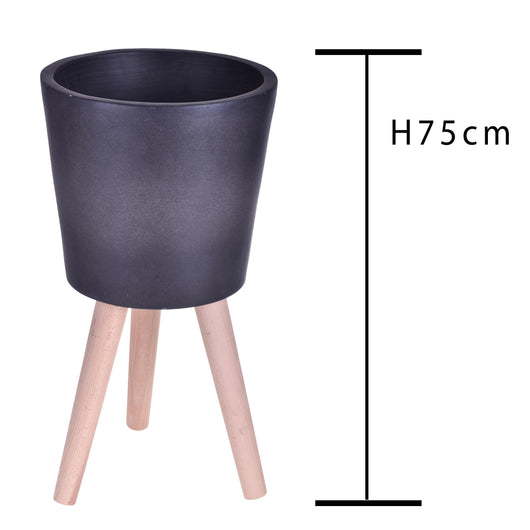 Vaso con Gambe Faggio Misure 40x75 cm